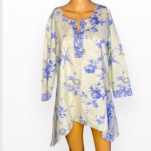Exclusively For Signals High-low Floral Tunic Size L